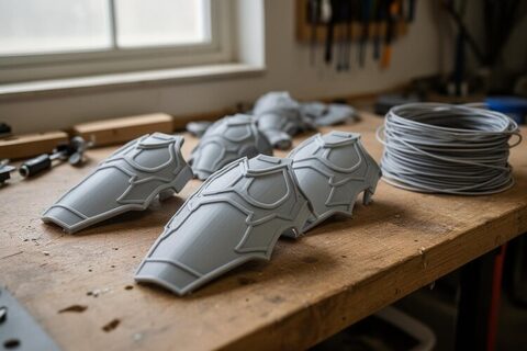 Доспех из 3D-печати: 11 катушек, месяц печати и два года доводки