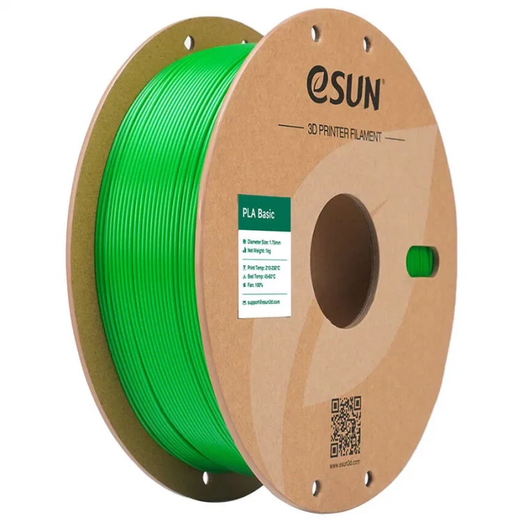 PLA-BASIC пластик для 3D печати eSUN зелёный, 1,75 мм, 1 кг