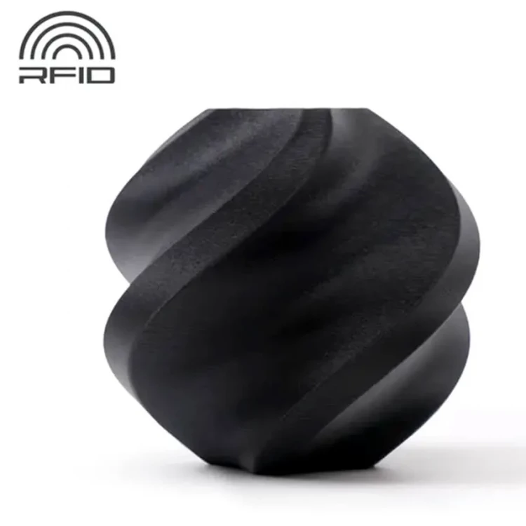 PLA Matte пластик для 3D печати Bambu Lab древесный уголь, 1,75 мм, 1 кг (на катушке)