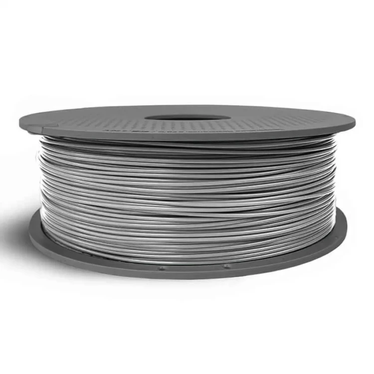 PLA Basic пластик для 3D печати Bambu Lab серебряный, 1,75 мм, 1 кг (на катушке)