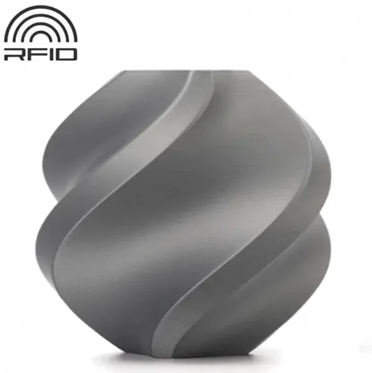 PLA Tough+ пластик для 3D печати Bambu Lab серебряный, 1,75 мм, 1 кг (на катушке)