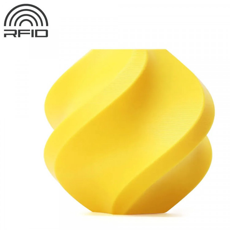 PETG пластик для 3D печати Bambu Lab жёлтый, 1,75 мм, 1 кг (без катушки)