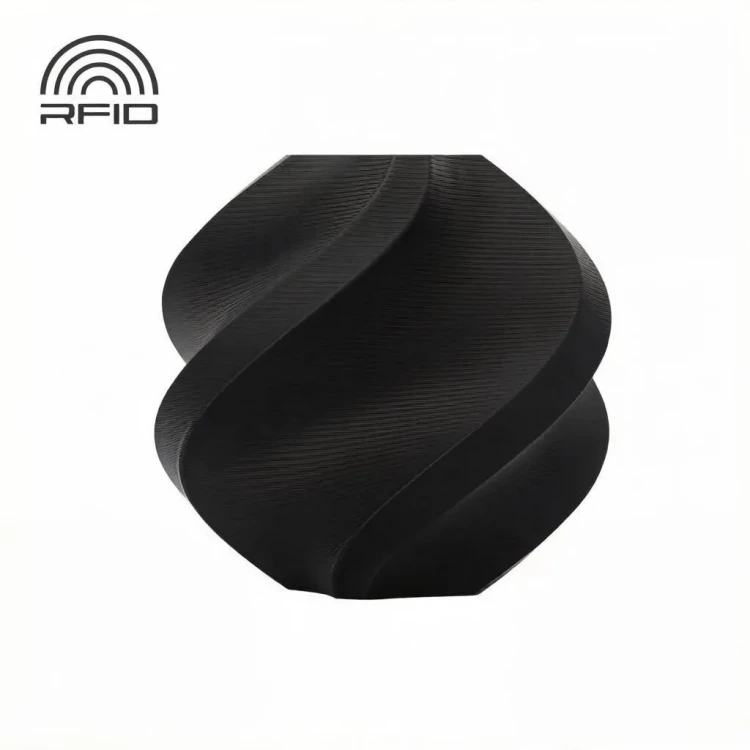 PLA Pure пластик для 3D печати Bambu Lab абсолютно чёрный, 1,75 мм, 1 кг (на катушке)