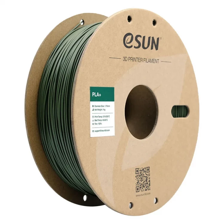PLA+ пластик для 3D печати eSUN оливковый, 1,75 мм, 1 кг