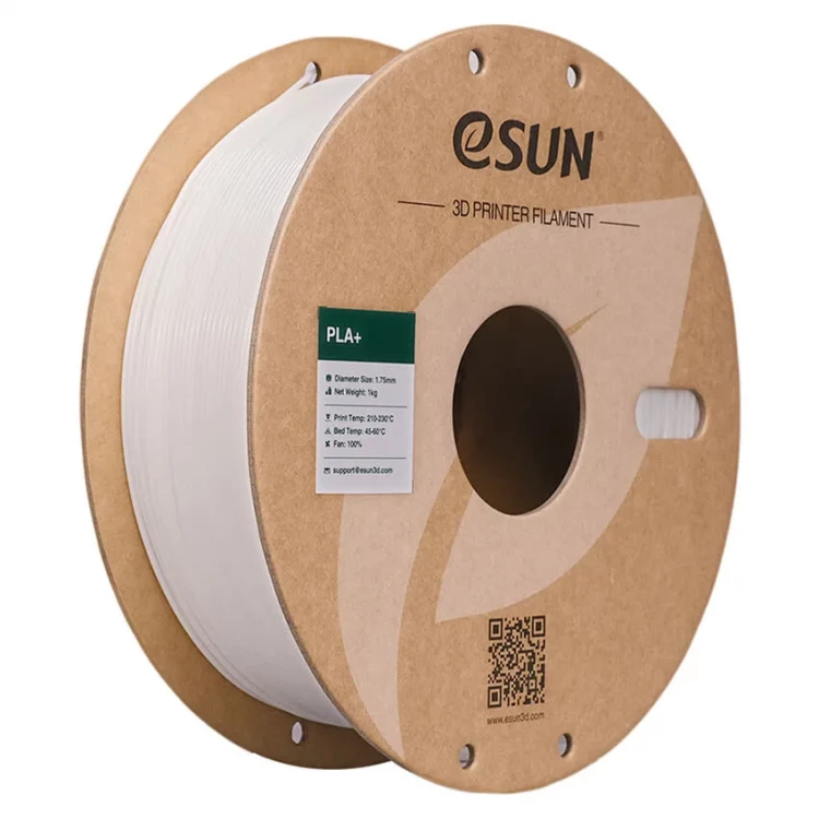 PLA+ пластик для 3D печати eSUN белый, 1,75 мм, 1 кг