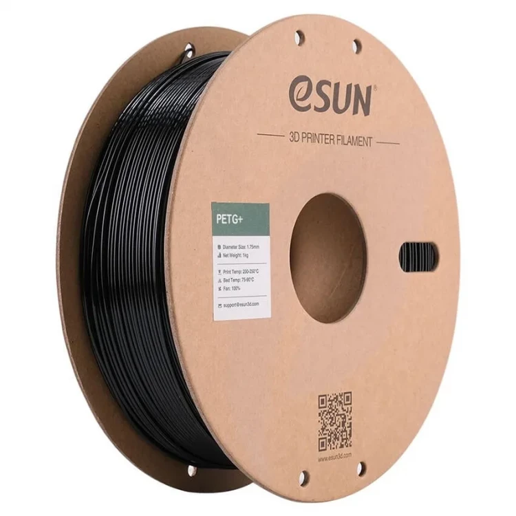 PETG+ пластик для 3D печати eSUN чёрный, 1,75 мм, 1 кг