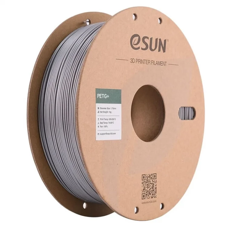 PETG+ пластик для 3D печати eSUN серебристый, 1,75 мм, 1 кг