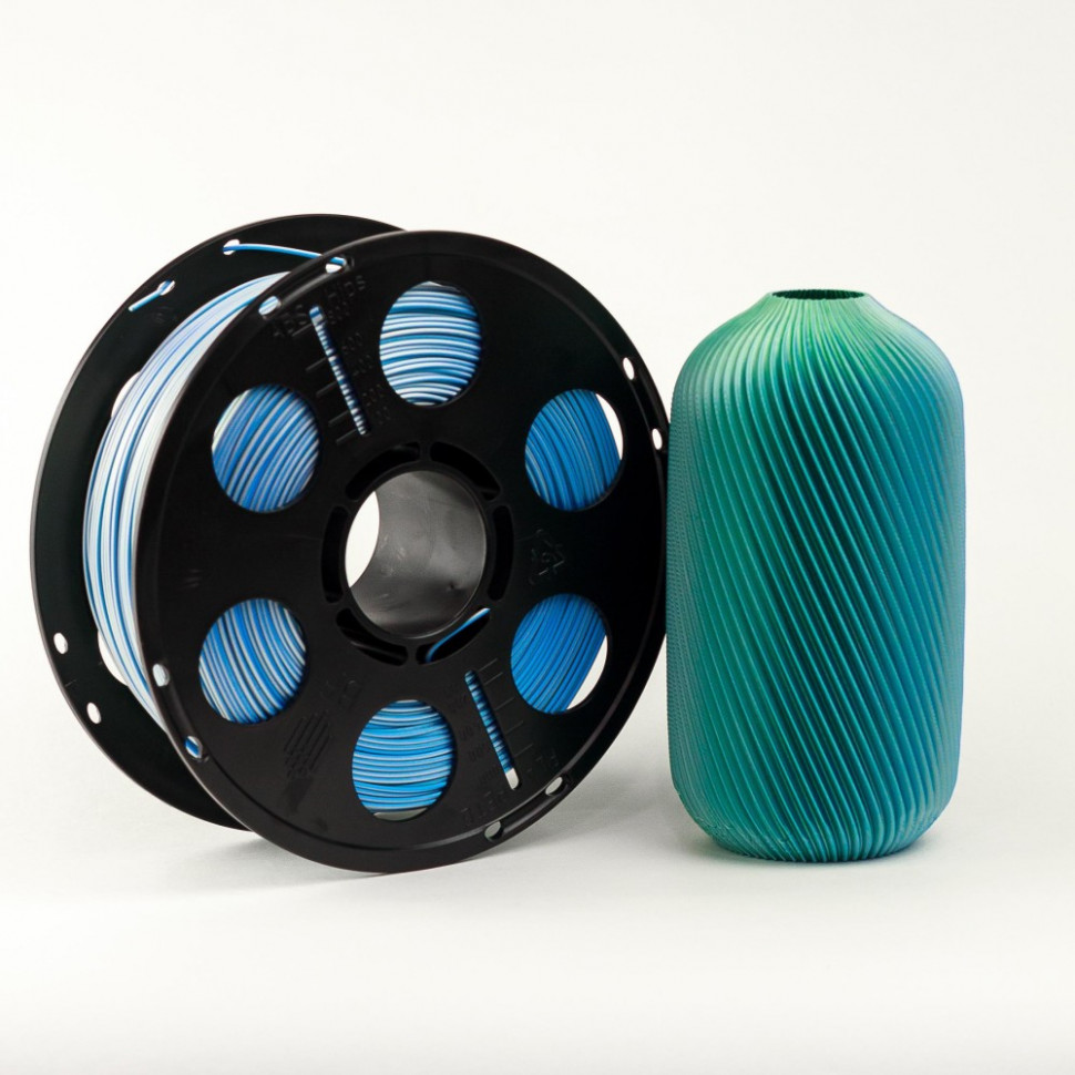 Сине-черно-серебристый PLA-шелк пластик Bestfilament для 3D-принтеров 1 кг (1,75 мм)