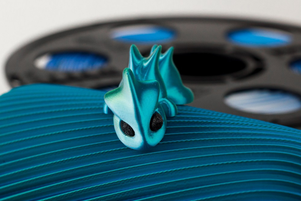 Сине-черно-серебристый PLA-шелк пластик Bestfilament для 3D-принтеров 1 кг (1,75 мм)
