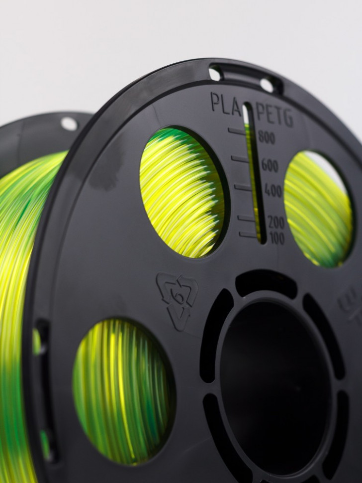 PETG пластик для 3D печати Bestfilament флуоресцентный желтый, 1.75мм, 1 кг