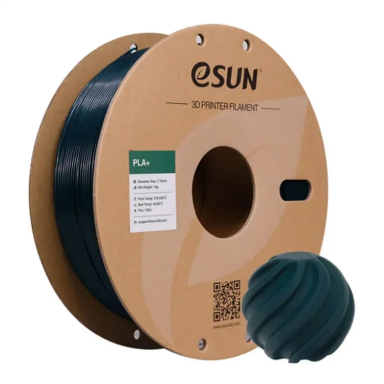 PLA+ пластик для 3D печати eSUN зелёный, 1,75 мм, 1 кг