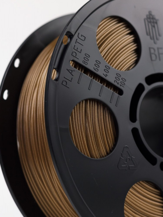 PETG пластик для 3D печати Bestfilament золотистый металлик, 1.75мм, 1 кг