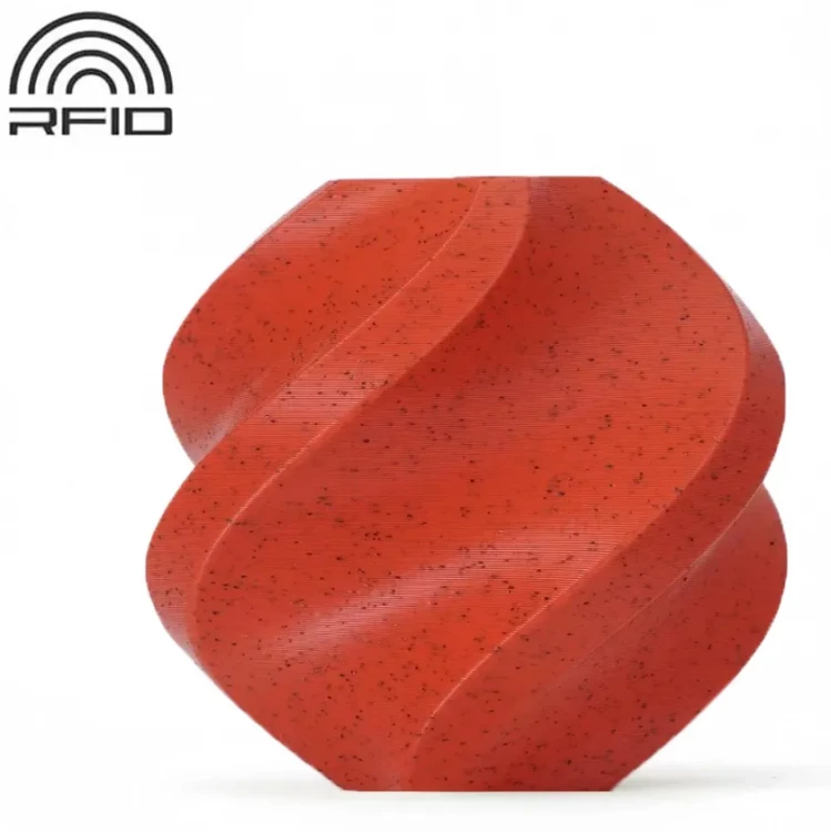 PLA Marble пластик для 3D печати Bambu Lab красный гранит, 1,75 мм, 1 кг (на катушке)