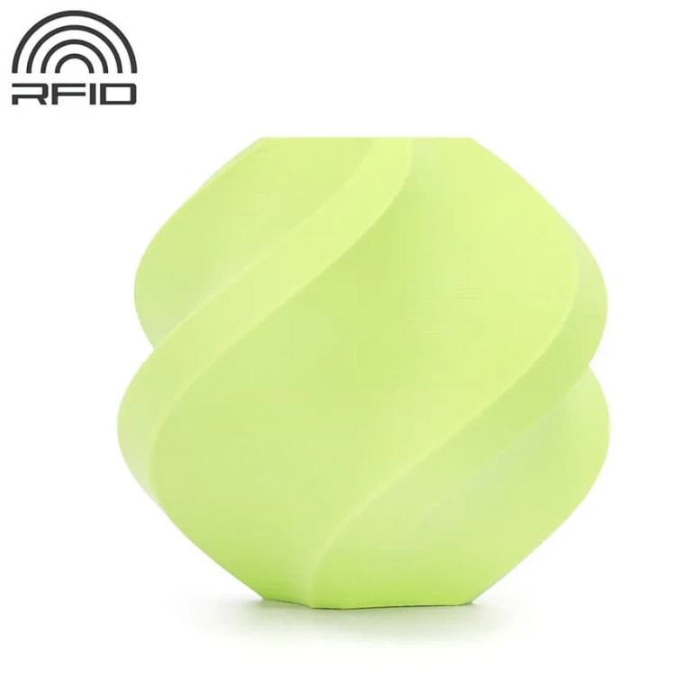 PLA Matte пластик для 3D печати Bambu Lab зеленое яблоко, 1,75 мм, 1 кг (без катушки)