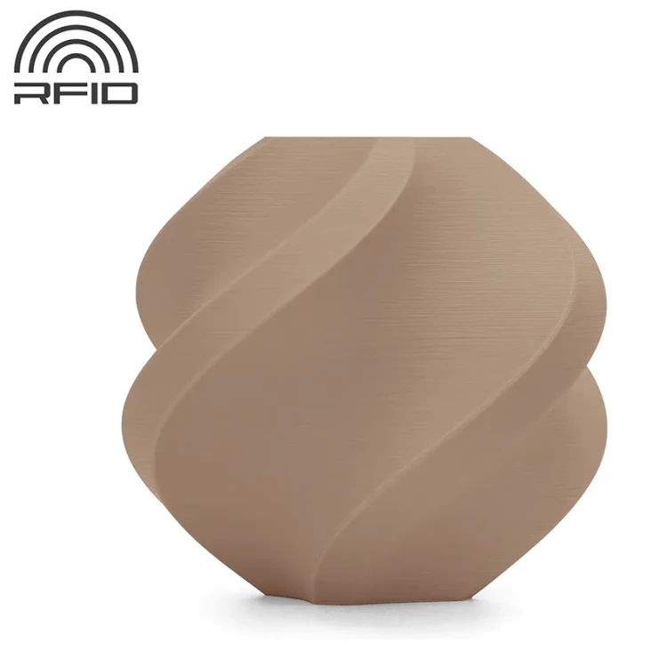 PLA Matte пластик для 3D печати Bambu Lab кофе с молоком, 1,75 мм, 1 кг (без катушки)