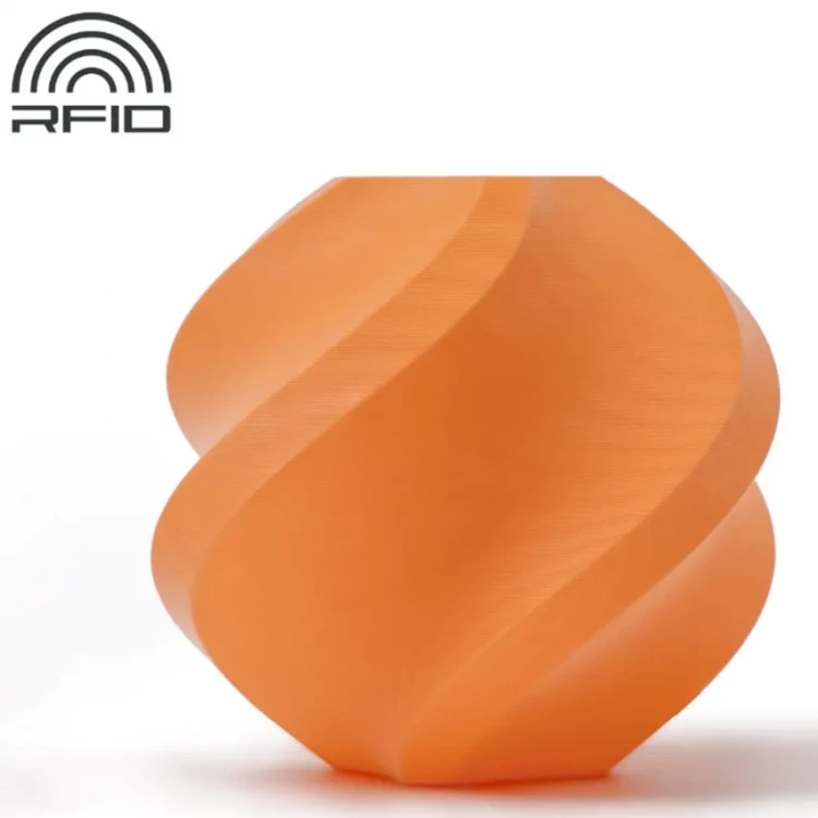 PLA Matte пластик для 3D печати Bambu Lab оранжевый, 1,75 мм, 1 кг (без катушки)