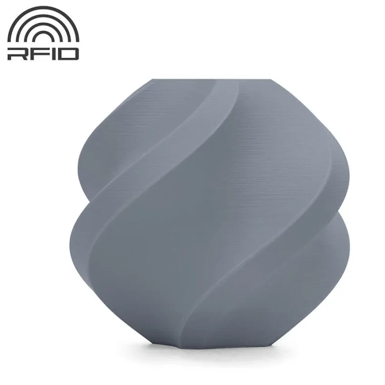 PLA Matte пластик для 3D печати Bambu Lab пепельно серый, 1,75 мм, 1 кг (без катушки)