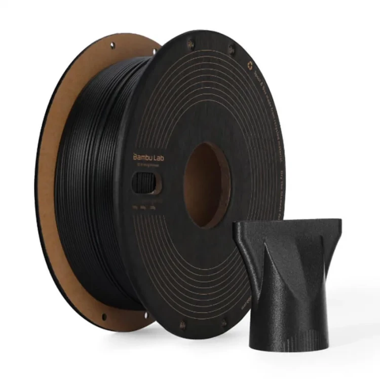 PPA-CF пластик для 3D печати Bambu Lab чёрный, 1,75 мм, 0,75 кг (на катушке)