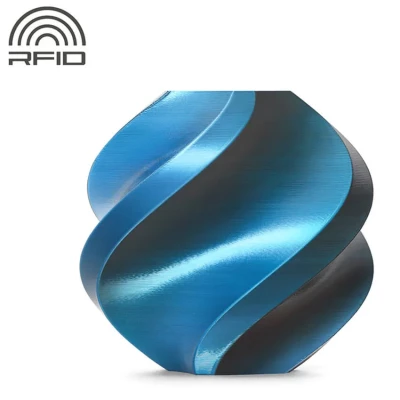 PLA Silk пластик для 3D печати Bambu Lab сине-чёрный, 1,75 мм, 1 кг (на катушке)