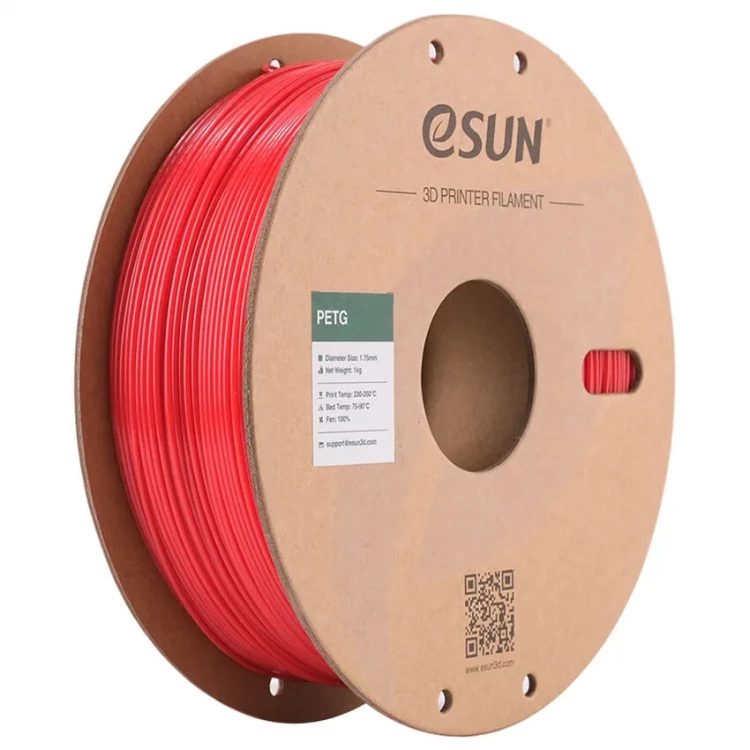 PETG пластик для 3D печати eSUN алый, 1,75 мм, 1 кг