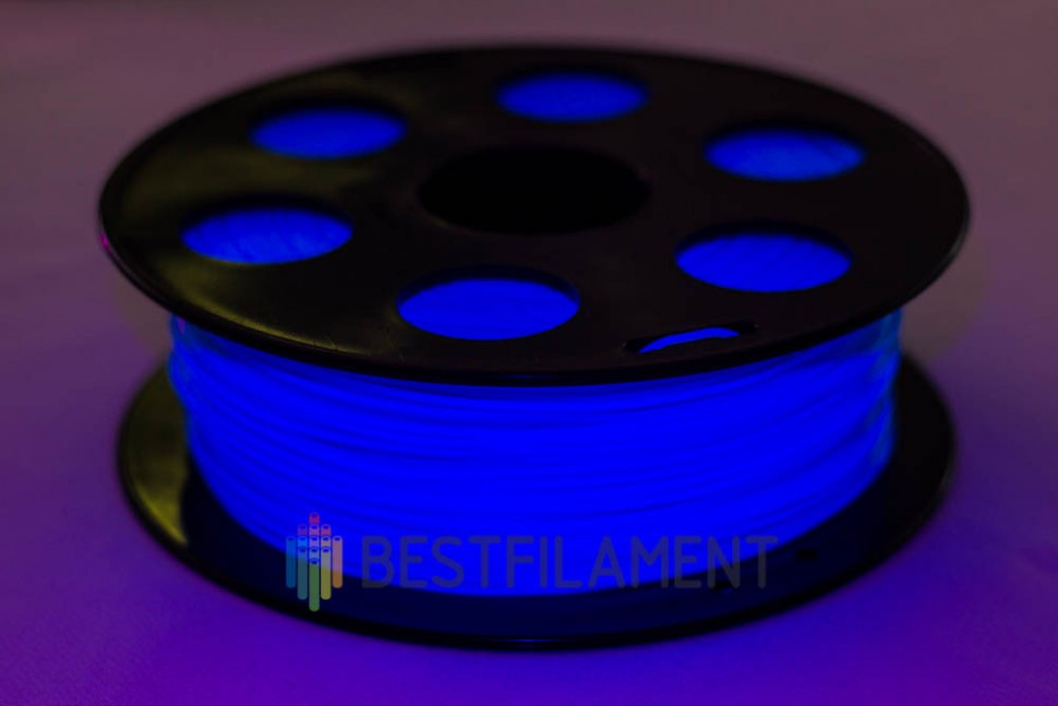 PLA Пластик для 3D печати Bestfilament флуоресцентный голубой, 1.75мм, 1 кг