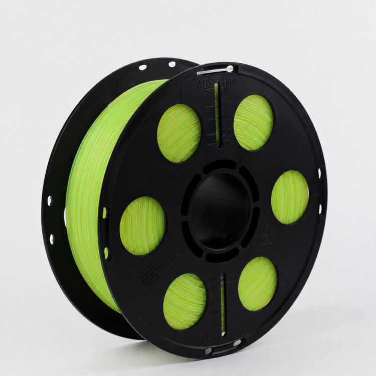 PLA Пластик для 3D печати Bestfilament флуоресцентный желтый, 1.75мм, 1 кг
