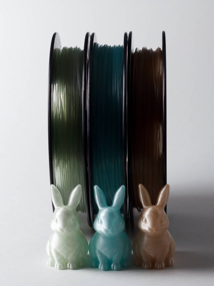 Светящийся в темноте PETG пластик Bestfilament для 3D-принтеров, цвет синий, 0,5 кг (1,75 мм)