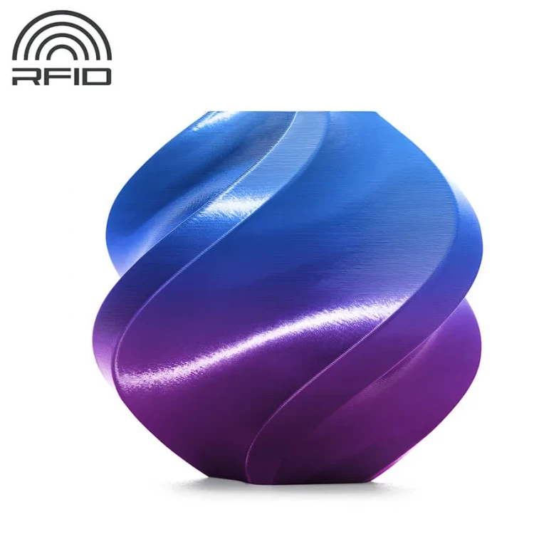 PLA Silk пластик для 3D печати Bambu Lab сине-фиолетовый, 1,75 мм, 1 кг (на катушке)