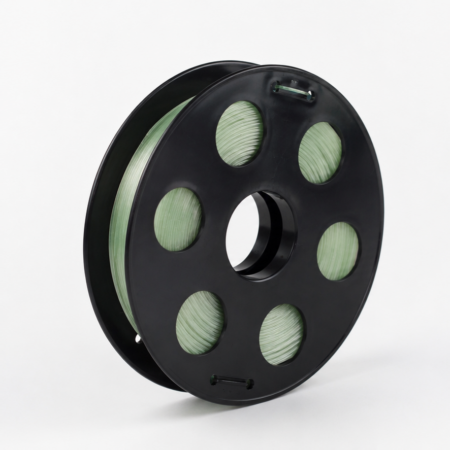 Светящийся в темноте PETG пластик Bestfilament для 3D-принтеров, цвет зелёный, 0,5 кг (1,75 мм)