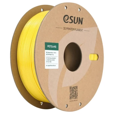 PETG+HS пластик для 3D печати eSUN жёлтый, 1,75 мм, 1 кг