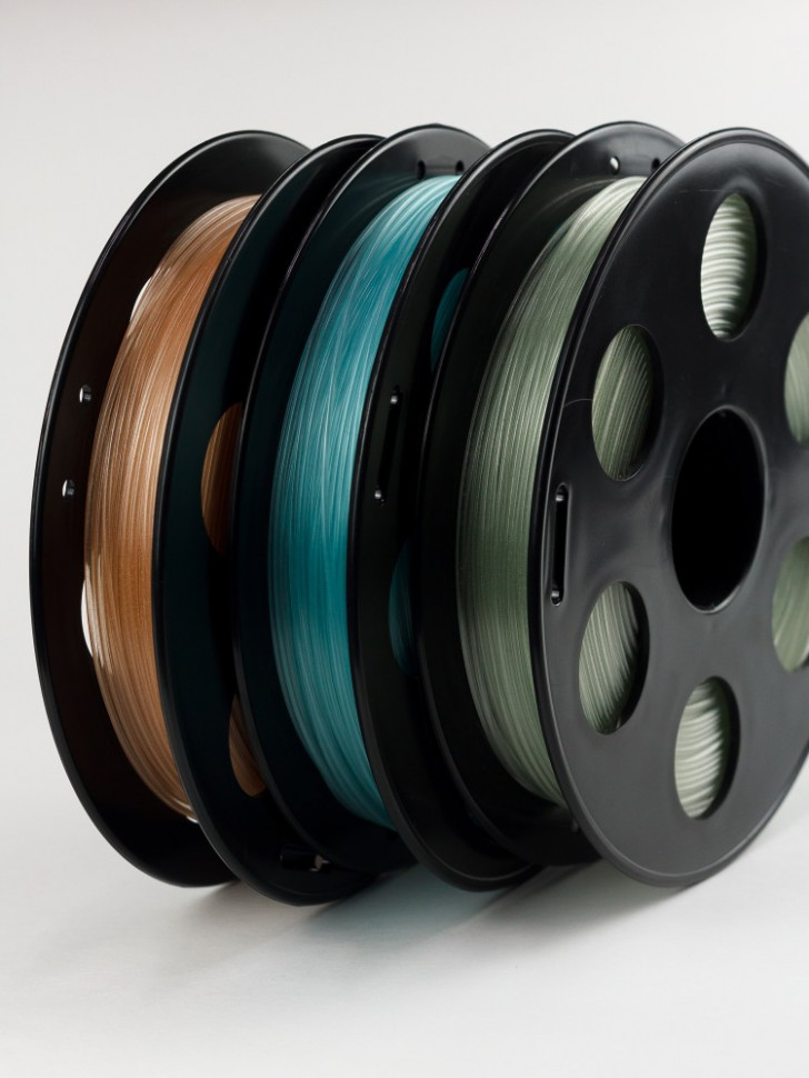 Набор светящегося в темноте PETG пластика Bestfilament для 3D-принтеров, цвета синий, жёлтый, зелёный, 0,5 кг (1,75 мм)