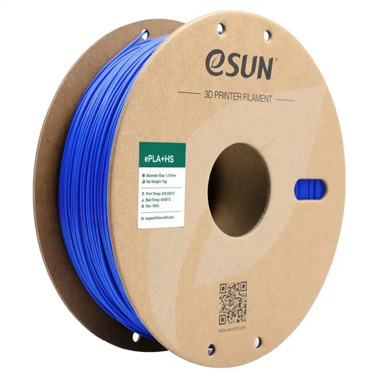 PLA+HS пластик для 3D печати eSUN синий, 1,75 мм, 1 кг