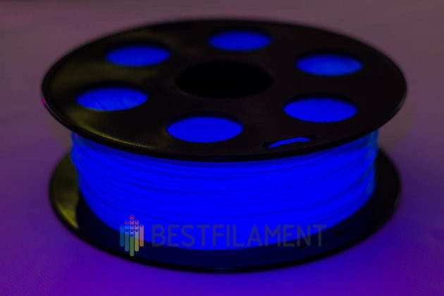 Флуоресцентный Голубой PETG пластик Bestfilament для 3D-принтеров 0,5 кг (1,75 мм)
