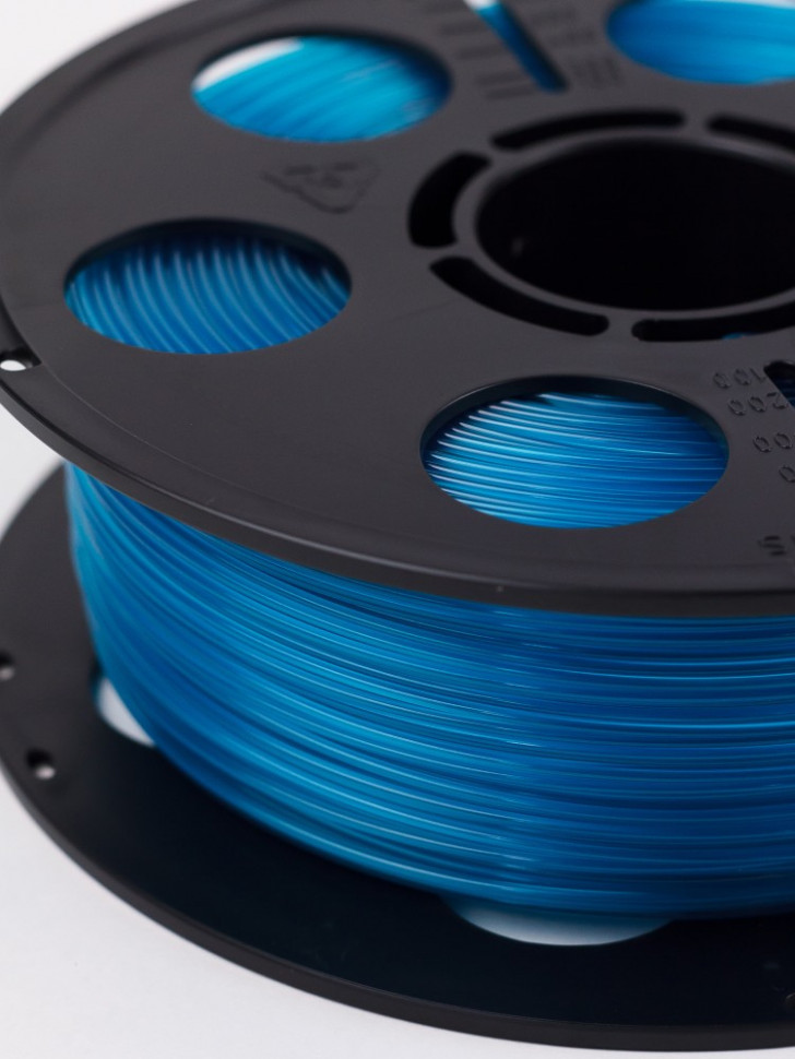 PETG пластик для 3D печати Bestfilament флуоресцентный голубой, 1.75мм, 1 кг