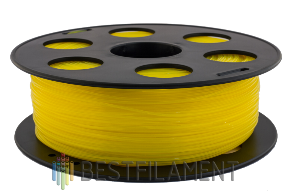 Желтый PETG пластик Bestfilament для 3D-принтеров 1 кг (2,85 мм)