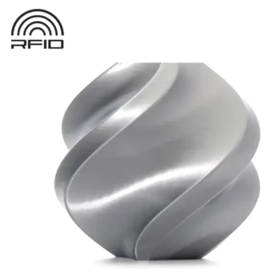 PLA Silk пластик для 3D печати Bambu Lab серебряный, 1,75 мм, 1 кг (на катушке)
