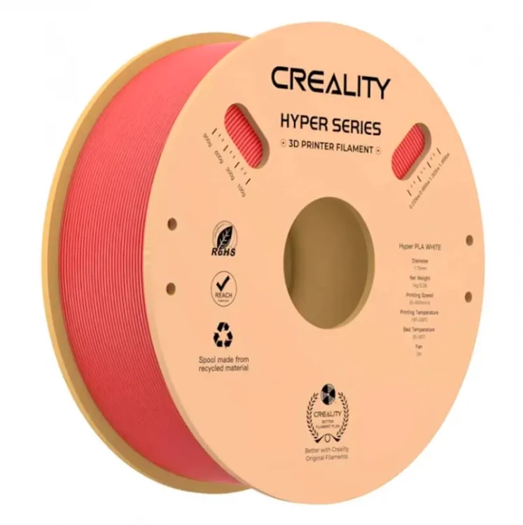 Hyper PLA пластик для 3D печати Creality красный, 1,75 мм, 1 кг