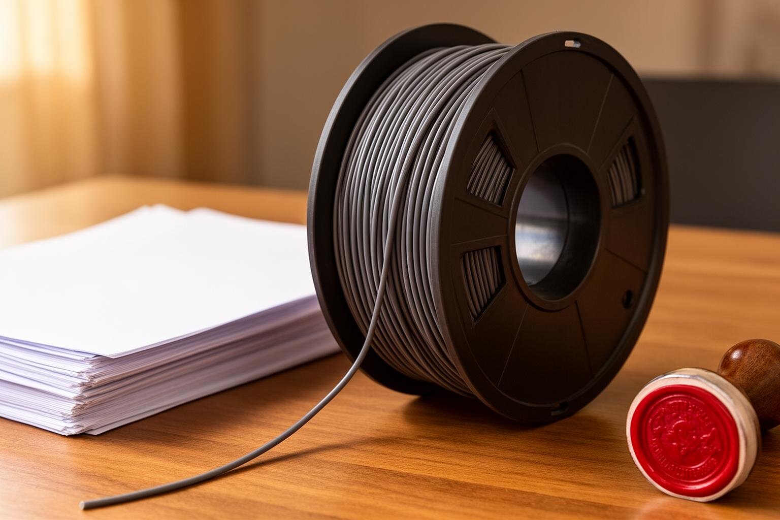 Комплект документов на пластик Bestfilament: сертификаты, штамп и печать